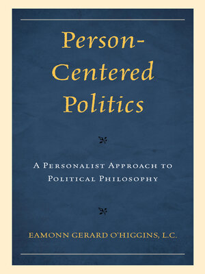 cover image of Person-Centered Politics